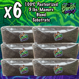 Manure Based Pasteurized Substrate | 6 Pack Bundle