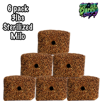 Milo Sorghum Grain Spawn | 6 pack | 3 lbs